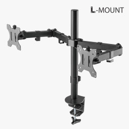 APL-C024 데스크형 클램프 홀타입 겸용 관절형 암