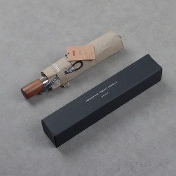 파라체이스 D3223KK 카키 3단 자동우산 우드손잡이 100cm 8살 367g