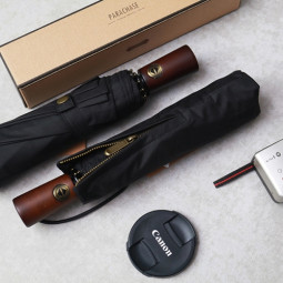 파라체이스 D3229BK 블랙 3단 전자동 우산 102cm 10살 408g