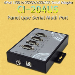 CI-204US 4Port USB RS-422/485 Multi-Port (Panel Type)