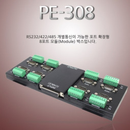 PE-308 8Port RS-232/422/485 Panel 