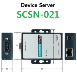 SCSN-021 1Port RS-232/422/485 Device Server
