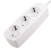 루넥스 PVC 멀티탭 3구 접지(10A) 2호 1.5M 250V 10A