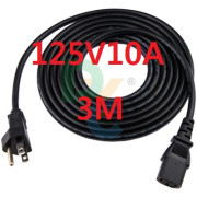110V 컴퓨터 7A 3M 파워케이블 전원케이블 0.75SQx3C 125V 10A