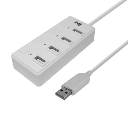 USB 2.0 4포트 허브 화이트