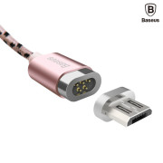 BASEUS 안드로이드 마이크로5핀 마그네틱 충전케이블 로즈골드