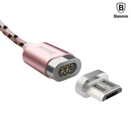 BASEUS 안드로이드 마이크로5핀 마그네틱 충전케이블 로즈골드