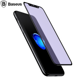 베이스어스 아이폰X PET 시력보호  강화유리 0.23mm 블랙