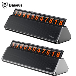 베이스어스 럭셔리 원터치 주차번호판 (다크그레이)