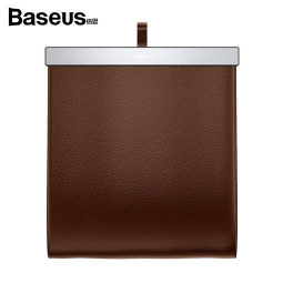 베이스어스 차량용 뒷좌석 대용량 쓰레기통 (브라운)