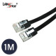 UTP평면 랜케이블 , CAT.6 DIRECT 1M, BLACK(▶검정◀)
