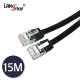 UTP평면 랜케이블 , CAT.6 DIRECT 15M, BLACK(▶검정◀)