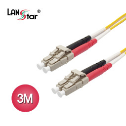 광케이블, 싱글모드(S／M), LC-LC, 3M 노랑색