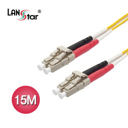 광케이블, 싱글모드(S／M), LC-LC, 15M 노랑색