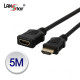 HDMI 1.4케이블, 19P M／F, Black, 4K 30Hz, 5M