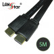 HDMI평면1.4케이블 , Flat HDMI 19P M／M, 4K 30Hz, 5M
