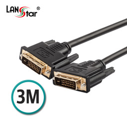 DVI케이블 듀얼 DVI24＋1P M／M, 3M