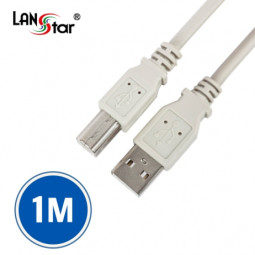 D[10325]USB2.0케이블, A／M-B／M, 1M