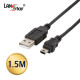 USB2.0미니케이블, USB A／M-5PIN Mini, 1.5M