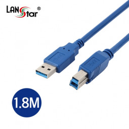 [[USB 3.0]] 케이블 , A／M-B／M, 1.8M