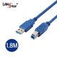 [[USB 3.0]] 케이블 , A／M-B／M, 1.8M