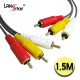 RCA케이블 , 3RCA M／M 1.5M
