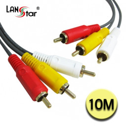 RCA케이블 , 3RCA M／M 10M]