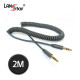 AUX스테레오케이블, 3.5ST M/M, 차량용Coiled, 2M