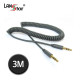 AUX스테레오케이블, 3.5ST M/M, 차량용Coiled, 3M