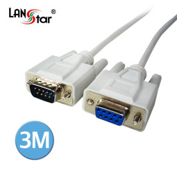 시리얼케이블, DB9P M／F 연장Direct, 3M