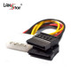 SATA Y-전원CABLE, IDE 4pin-2*SATA／M, 0.15M