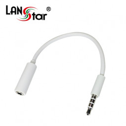 모바일 스테레오변환케이블, 3.5ST M/F, 4극 애플용, 0.15M