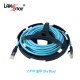 DESKPATCH CAT.6A, 10G UTP, with Cable Holder(홀더) 5M - Sky Blue