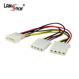 PC파워케이블 IDE to IDE*2, 5.25／M - 5.25 *2／F, 0.2m