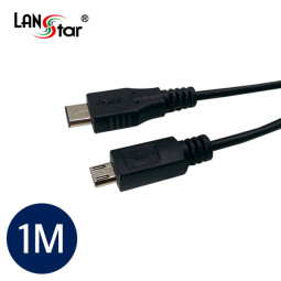 [USB 3.1] 케이블 USB 3.1 C/M-2.0 MICRO B/M 1M Black