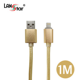 고속충전 데이터 애플8핀/아이폰 , Gold cable-골드메탈 A/M-라이트닝 1M
