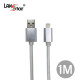 고속충전 데이터 애플8핀/아이폰 , Silver cable-실버메탈 A/M-라이트닝 1M