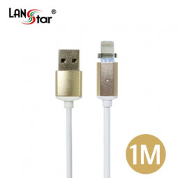 자석 애플 8핀/라이트닝-골드메탈 A/M-Apple 8핀, 1M