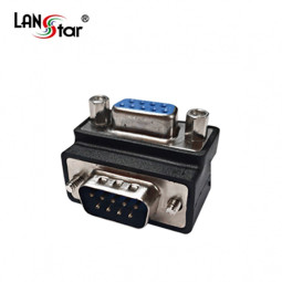 젠더Changer , DB9P M／F, 2열, 90도 꺽임