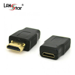 HDMI미니젠더, HDMI A／M-C／F, Black