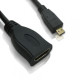 D[20103]HDMI마이크로케이블, HDMI A/F-Micro D/M, 4K 60Hz, 0.15M