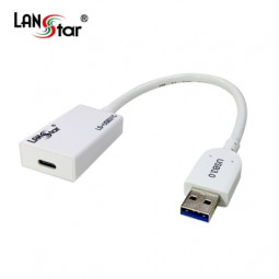 USB 3.1 C-Type CONVERTER , USB3.0 A/M TO 3.1 C/F, White, 0.15M