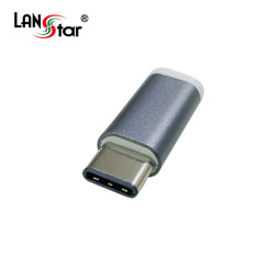 [USB 3.1] 변환젠더, USB 3.1 C/M-Micro B/F, 실버Metal-S