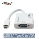 신호변환 컨버터 USB 3.1(M) TO VGA(F) 0.15M, Full HD 60Mhz