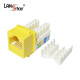 키스톤잭 모듈, CAT.6, 8P8C, Slim type, Yellow, UL규격, 대만산