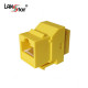 키스톤 장착형 커플러, CAT.6, UTP, I형, RJ45, UL규격, Yellow, 대만산