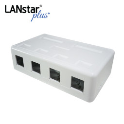 돌출형아울렛 MOUNT BOX, 공박스 4-Port, White