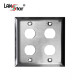 방수용,방수 공사 연결용, wall plate, Stainless steel, 4port, IP67