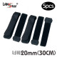 벨크로타이 링벨트 20mm x 30Cm 검정 5pcs(대만산)