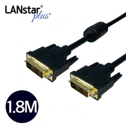 DVI 싱글 케이블 , 싱글-D, DVI18+1P M/M, 1.8M